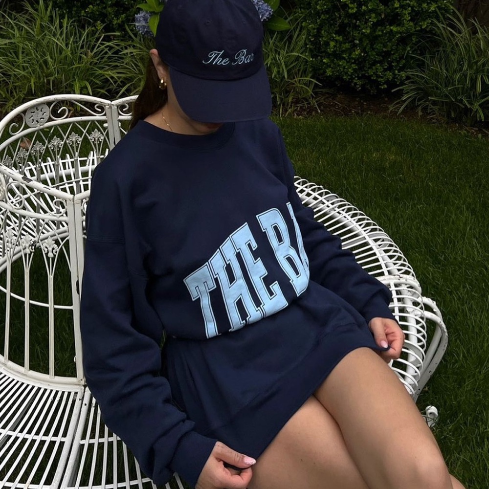 The Bar Navy & Baby Blue Varsity Sweatshirt